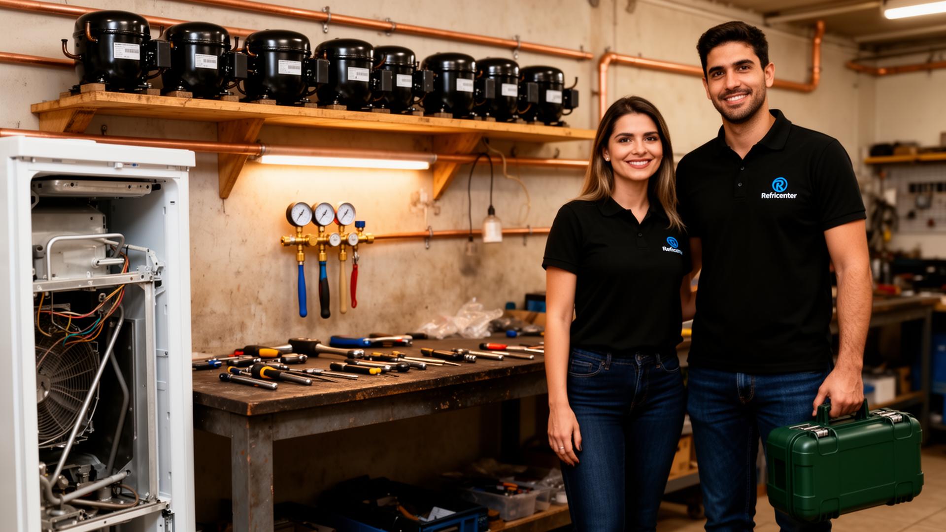 Equipe Refricenter pronta para atender em Joinville